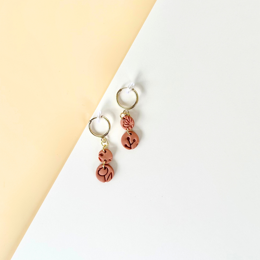 Floral Pottery Mindfulness Earrings