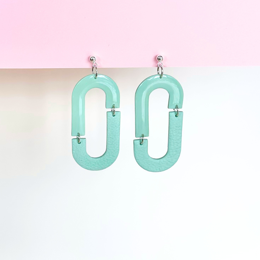 Leather Gloss Spunk Earrings