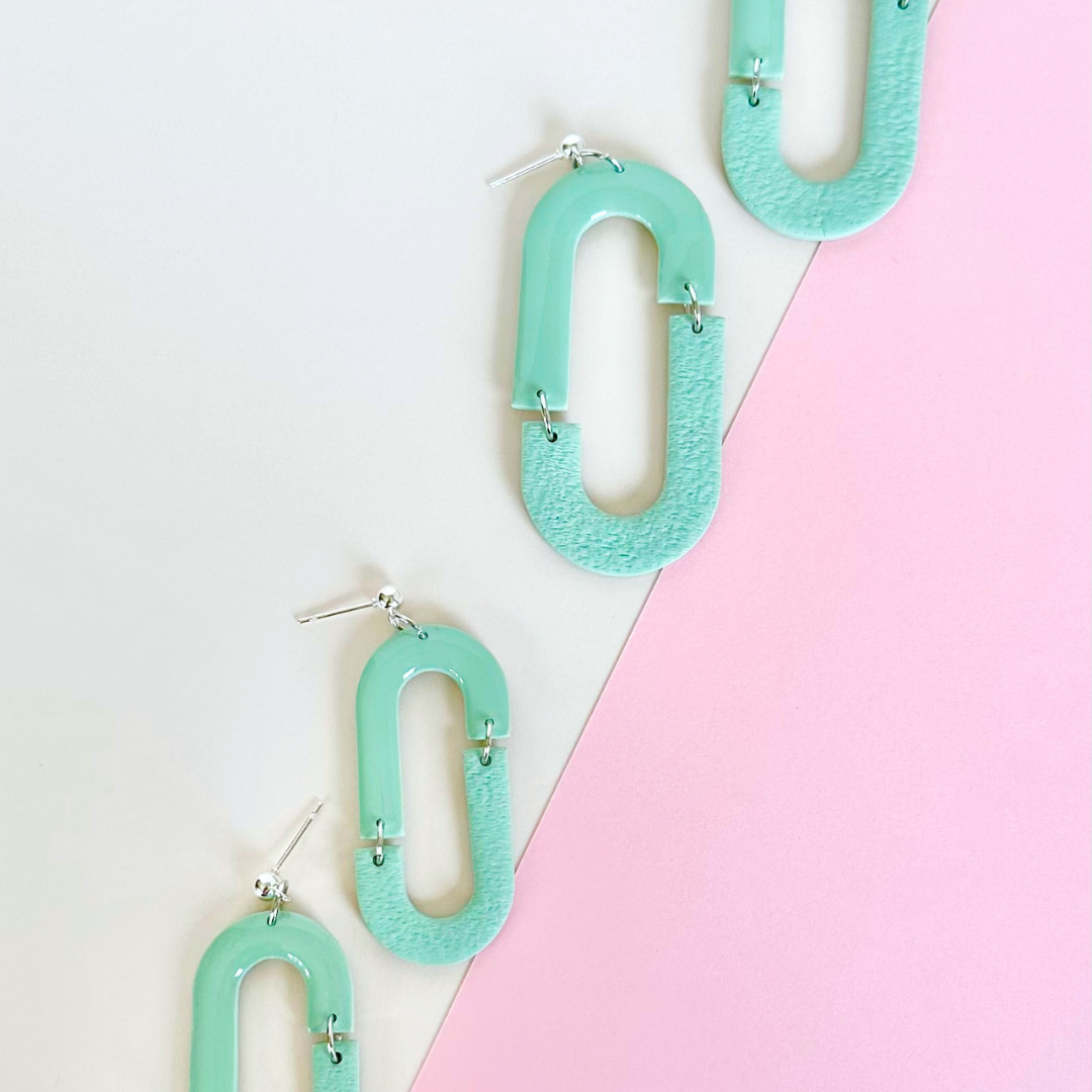 Leather Gloss Spunk Earrings