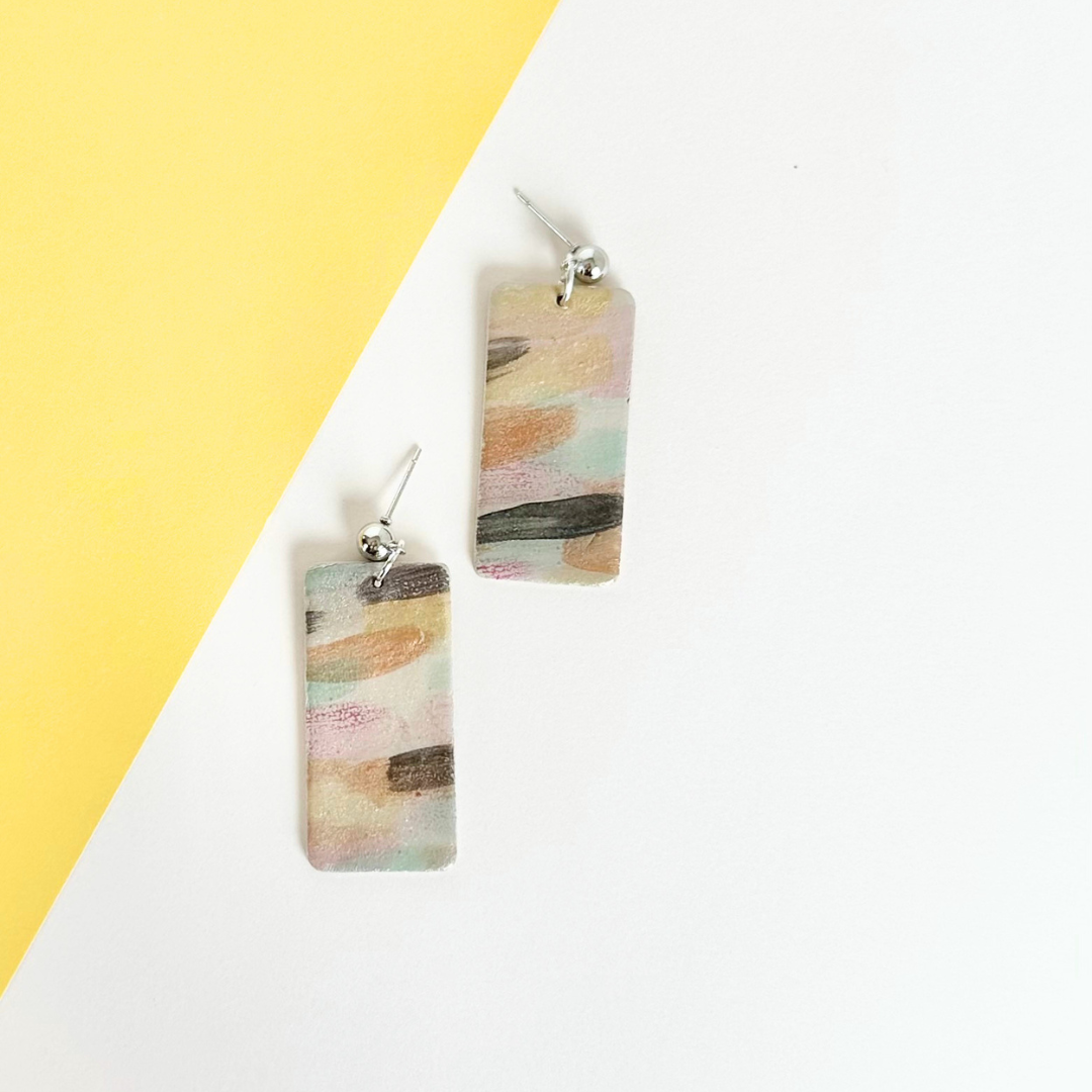 Watercolor Shimmer Earrings