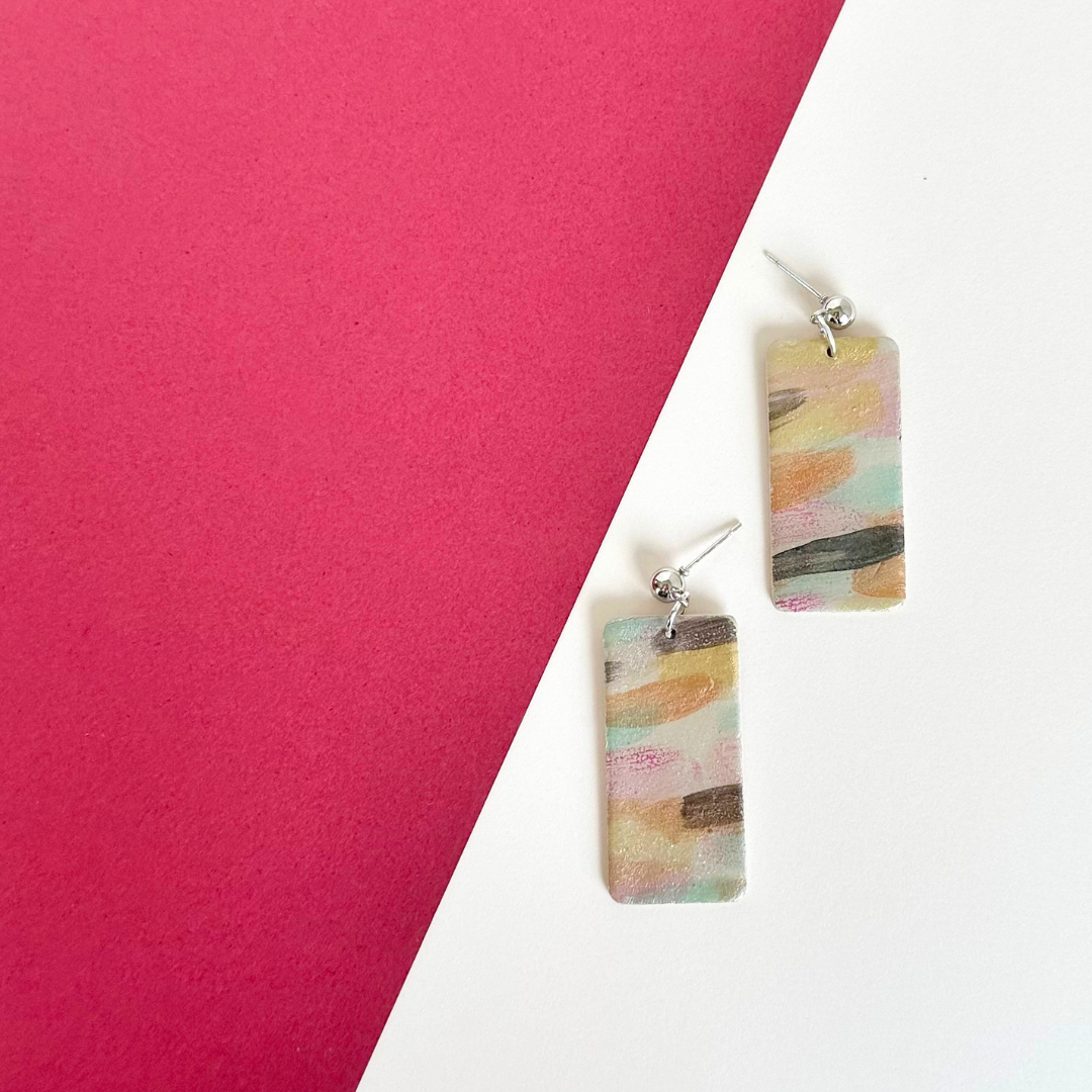 Watercolor Shimmer Earrings