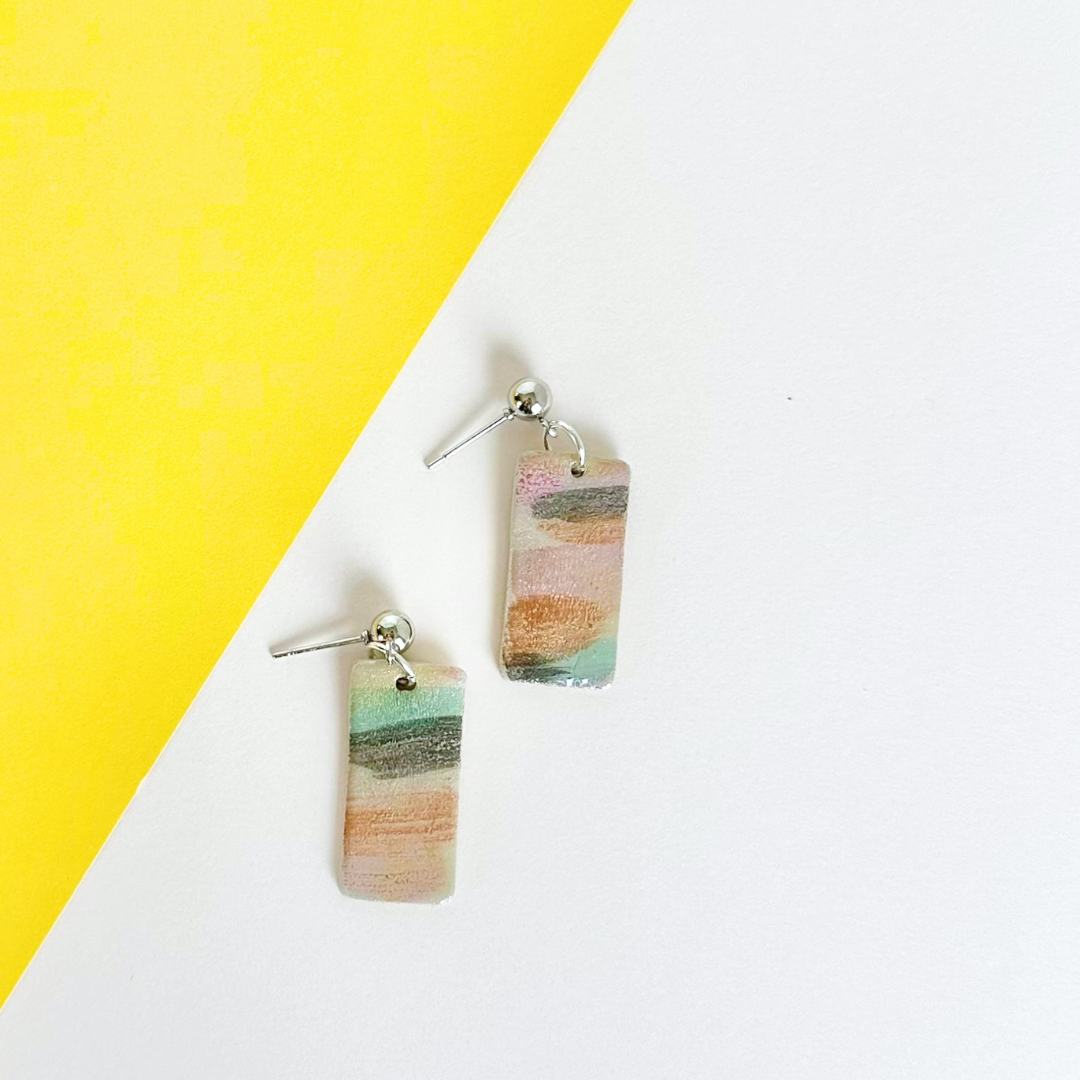 Watercolor Shimmer Earrings