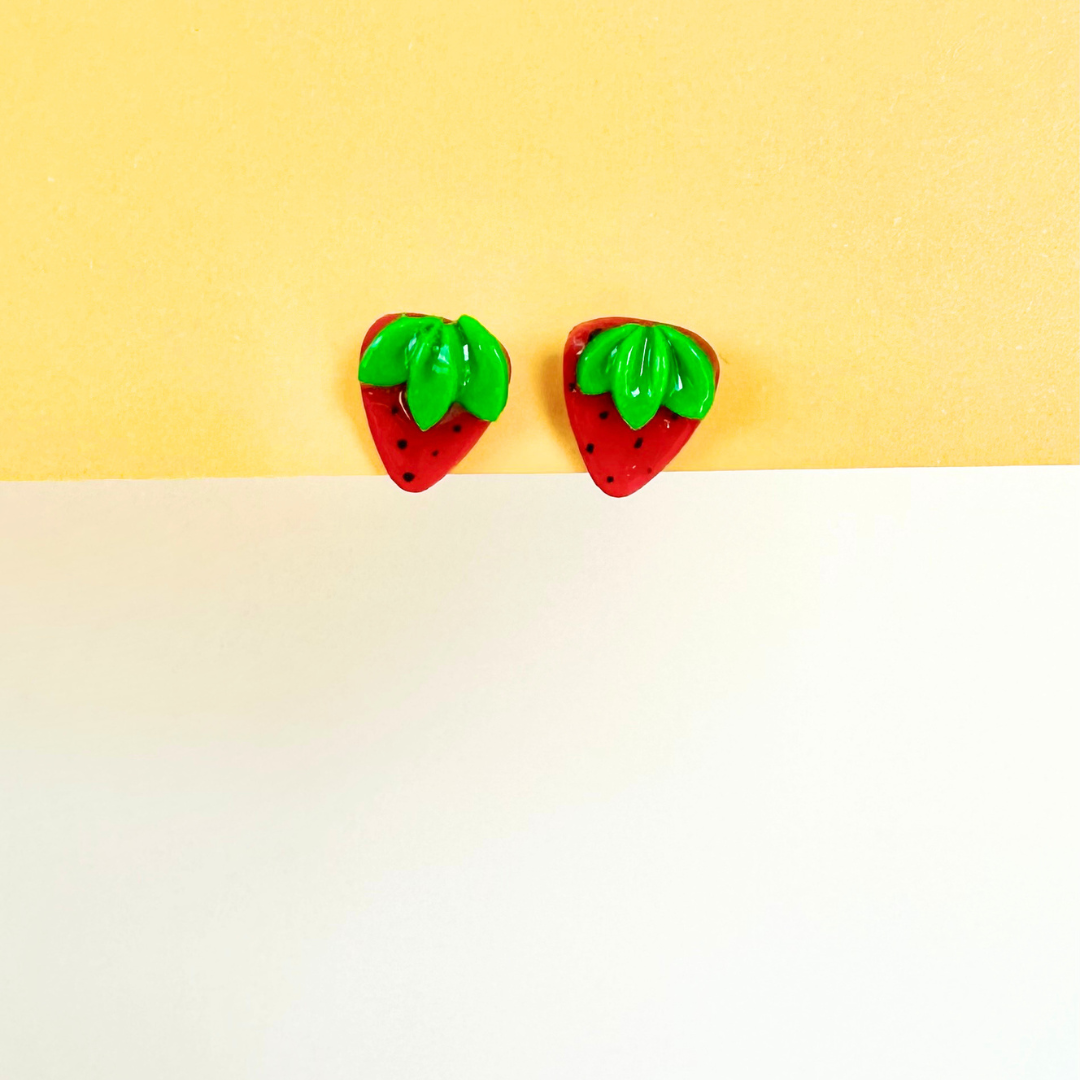 Strawberry Simplicity Earrings