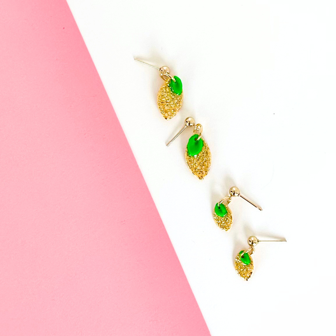 Golden Lemon Joy Earrings