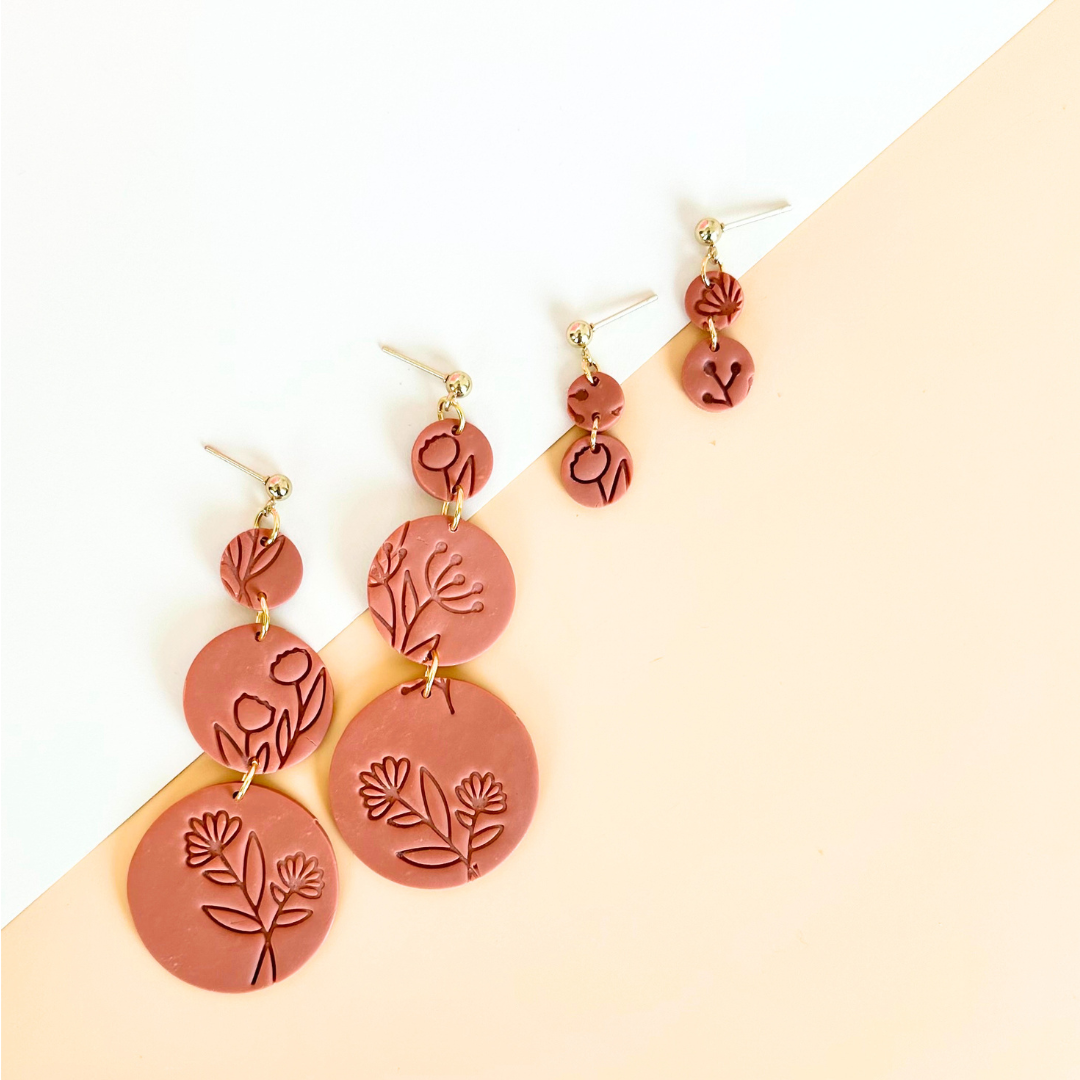 Floral Pottery Mindfulness Earrings