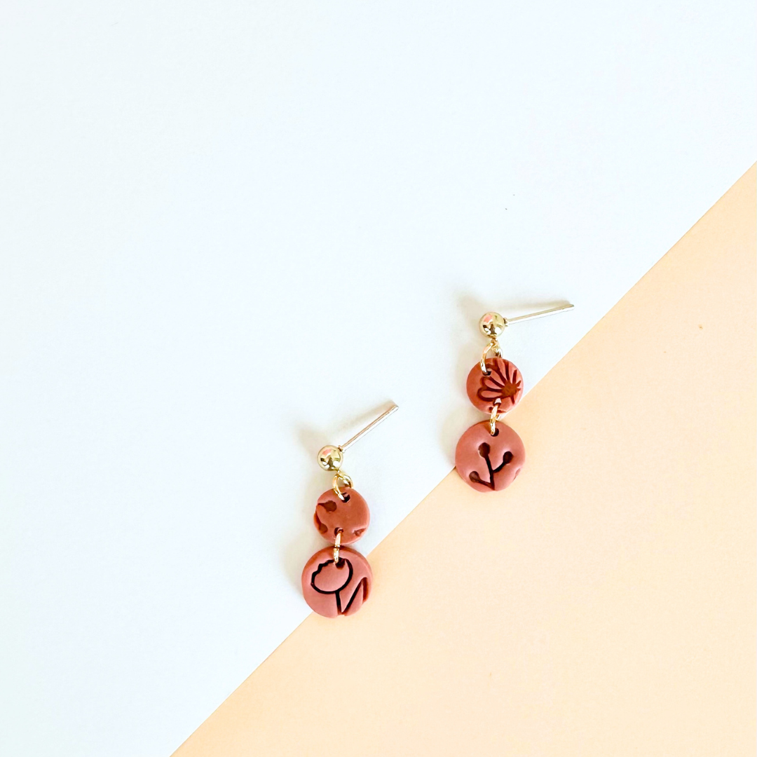 Floral Pottery Mindfulness Earrings