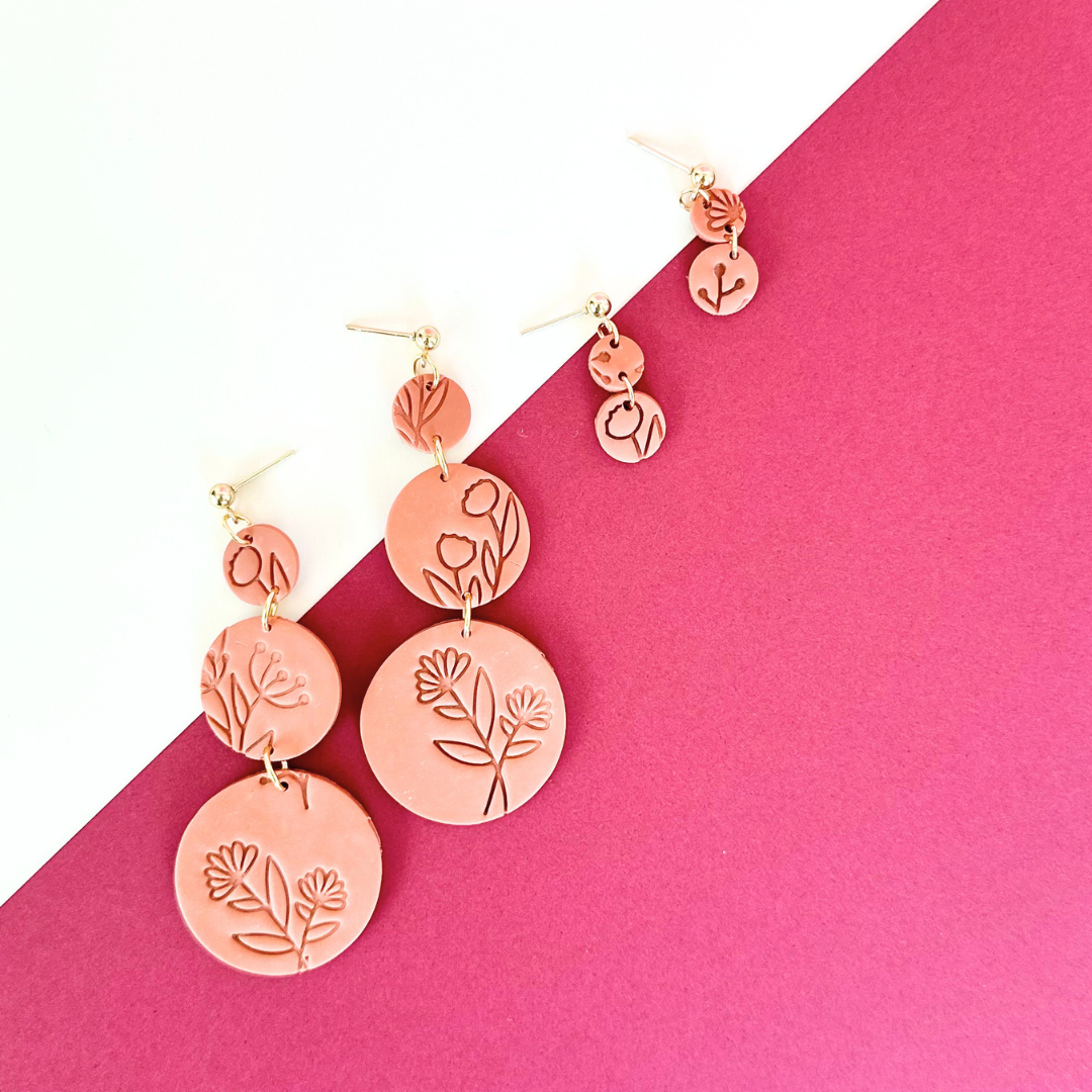 Floral Pottery Mindfulness Earrings