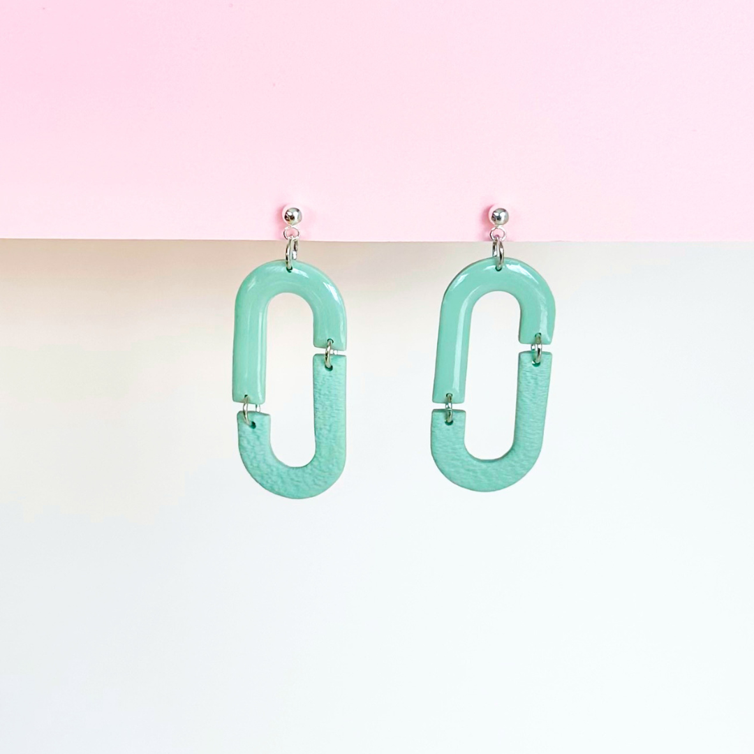 Leather Gloss Spunk Earrings