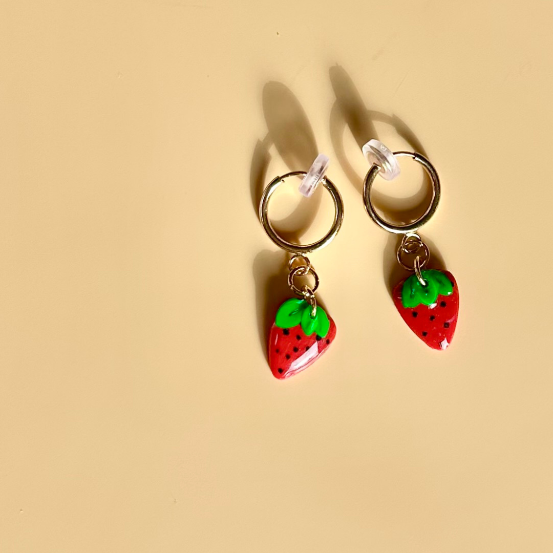 Strawberry Simplicity Earrings